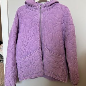 Cute cloud quilted hooded Wild Fable jacket in purple